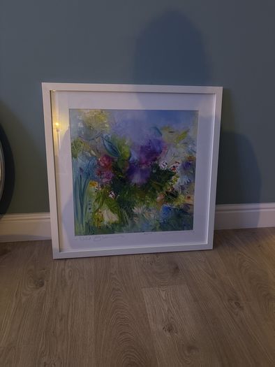 Vera Gaffney framed print - hand signed 30x 30 inch