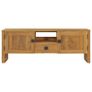 TV Cabinet 120x32x45 cm Solid Teak Wood Image 3