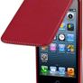 New Iphone 5 Premium Pu Leather Flip Case Cover Black Pink Purple White & Red Image 4
