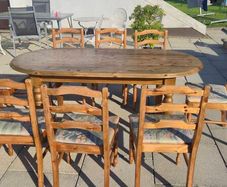 farmhouse table 8 chairs