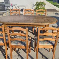 farmhouse table 8 chairs