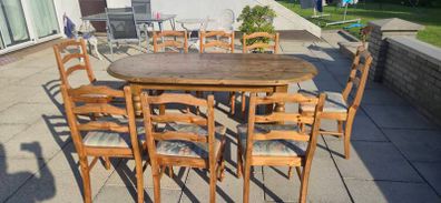 farmhouse table 8 chairs
