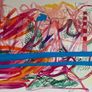 Large abstract painting original abstract art Poolbeg chimneys Dublin art Image 4