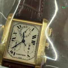 18ct Gold Mens Cartier Tank  Watch (Non-Working)