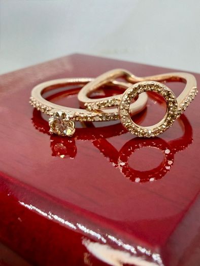 Diamond Interlocking Ring