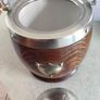Antique Wooden Ice Bucket Canister Circa 1910's Image 3
