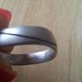 Silver 925 ring rounded square size R1/2 Image 7