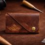Slim Leather Card Holder Wallet Minimalist Front Pocket Wallet Leather Card Case Image 6