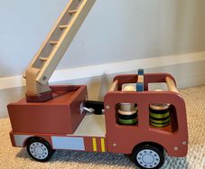 KIDS CONCEPT Wooden Firetruck - USED Excellent Condition Reduced