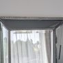 Tall Studded Silver Standing Mirror Image 5