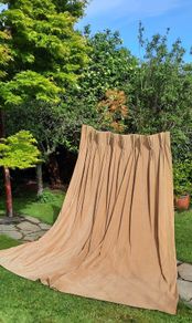 Large Bespoke Heavy Gold Curtain  (160x 245 cms)