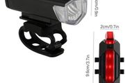 100% Brand-new USB Charge bicycle front and rear light plus flick bell and valve caps