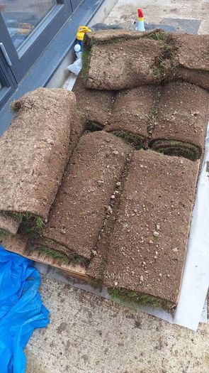 Turf lawn left-overs
