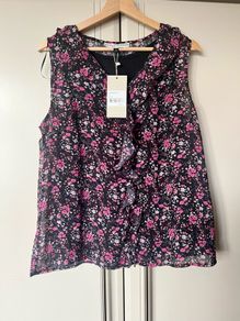 Rowen Avenue sleeveless blouse, uk12, new