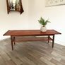 Vintage Retro Mid Century Teak Coffee Table by Myer Image 8