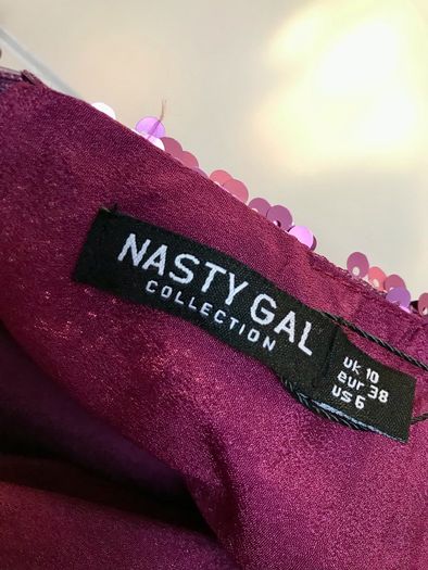 Pink sequin mini party dress, new with tag, uk10