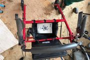Drive DeVilbiss 4-Wheel Rollator Walker with Seat &amp; Storage