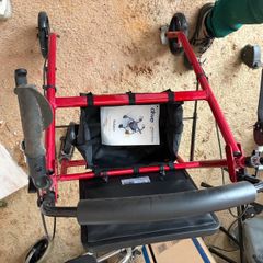 Drive DeVilbiss 4-Wheel Rollator Walker with Seat & Storage