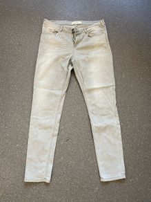 Scotch & Soda Jeans Mens 32x32 Light Gray Skim Skinny Slim Fit Stretch Denim