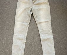 Scotch & Soda Jeans Mens 32x32 Light Gray Skim Skinny Slim Fit Stretch Denim