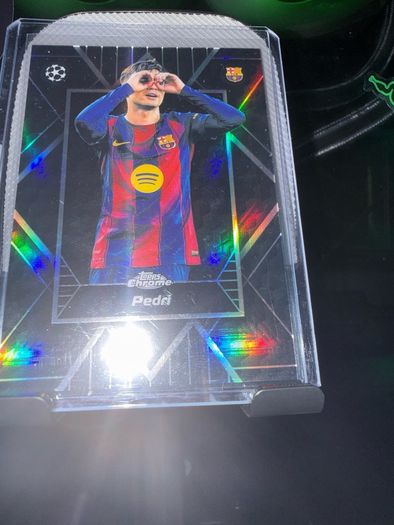 Pedri Shadow Etch Topps Chrome Barcelona Rare Chase Card