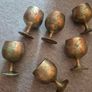 vintage silver plated goblet glasses Image 2