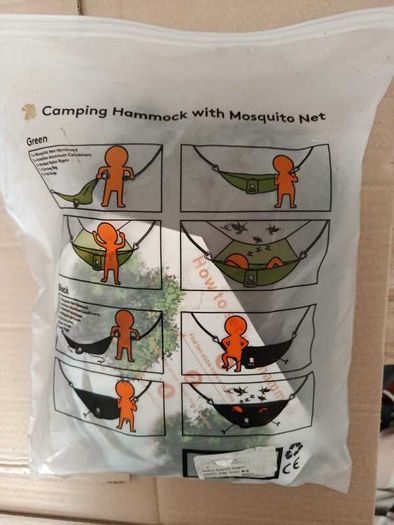Covacure Camping Hammock with Mosquito Net