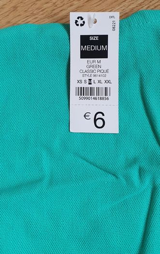 BNWT - A Medium Green Polo Shirt - Dunnes Stores - E