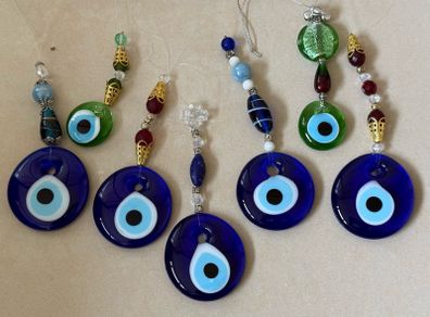 Handmade Evil Eye Christmas Decoration