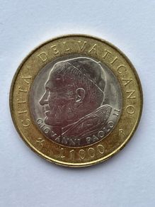 Vatican 1000 Lire Coin