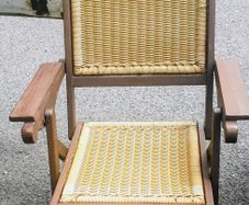 1900s oak deck chair