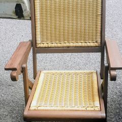 1900s oak deck chair