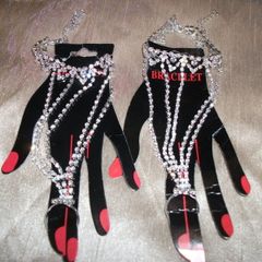Diamante ring bracelets x 2 Brand New
