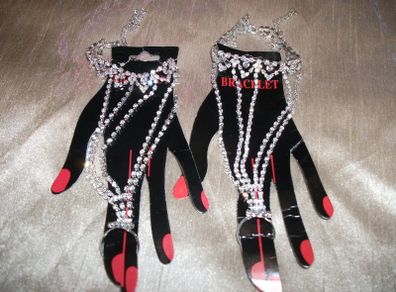 Diamante ring bracelets x 2 Brand New