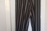 stripe wide leg trousers size 14