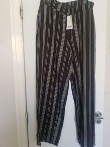 stripe wide leg trousers size 14