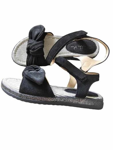 children's black sandals