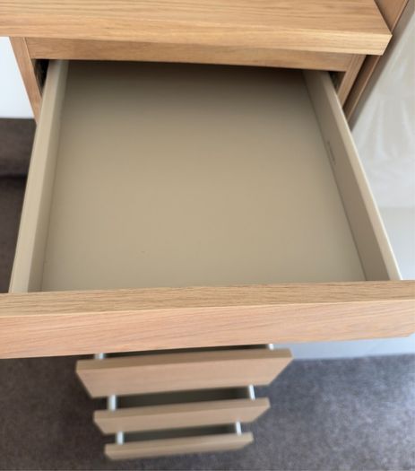 IKEA Malm Tall 6 Draw Dresser ( White Stained Oak Effect Colour ).