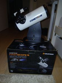 Celestron Cometron FirstScope 76 Tabletop Telescope (Boxed)