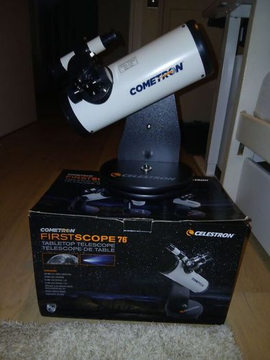 Celestron Cometron FirstScope 76 Tabletop Telescope (Boxed)