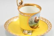 Ultra rare Old Vienna large cup and saucer 1870