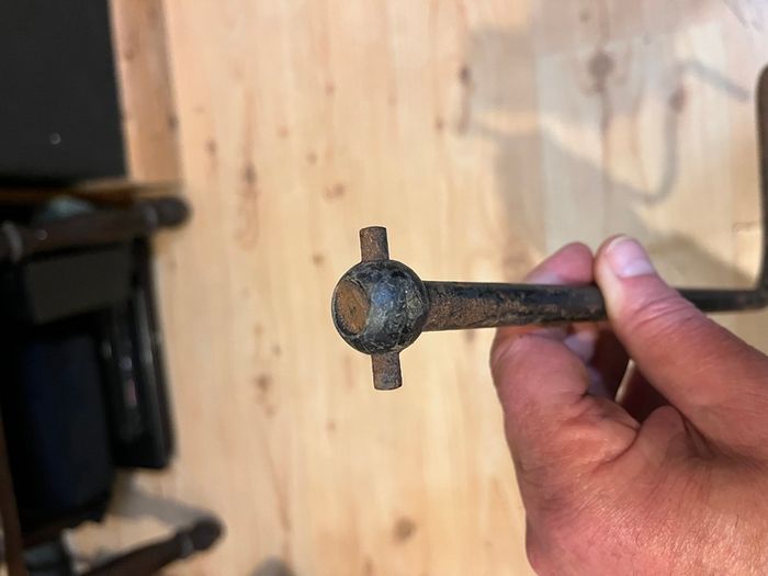 Vintage European car screw-jack handle 1960's - 80's
