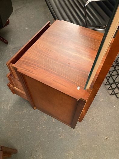 Vintage 1960s Walnut Chest of Drawers with Mirror -  Warehouse and Showroom Open Saturday 11th April 12 till 4pm Eircode R95T227
