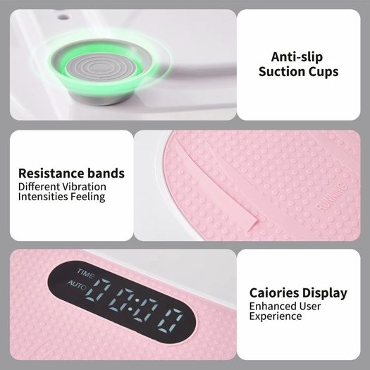 GetMod Smart Vibration Plate Treadmill Exercise Bike Upgraded for High Power Brushless Motor Bluetooth speaker with Enhanced Performance Exercise Machine Full Body Workout at home vibrational platform for Wellness and Fitness