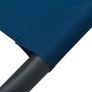 Outdoor Lounge Bed with Canopy Blue Image 7