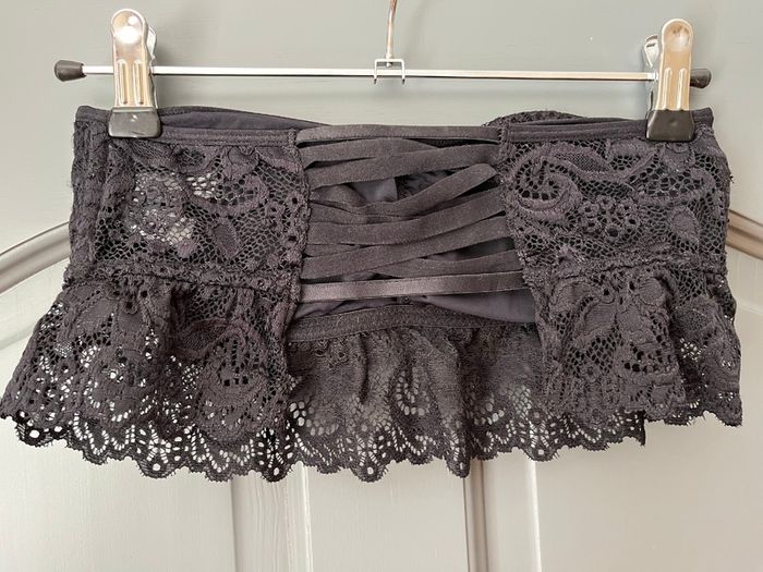 SECRET POSSESSIONS ladies bandeau black top size M