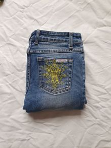 sass & bide slim jeans size 28/32 zip fly denim in excellent condition