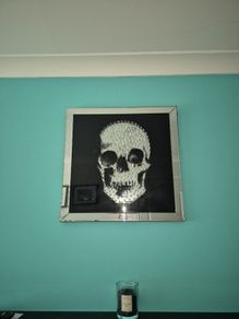 skull mirror picture