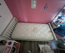 White Single Bed