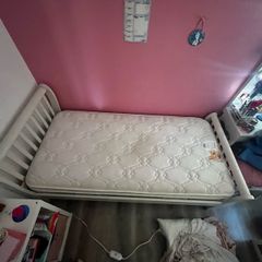 White Single Bed